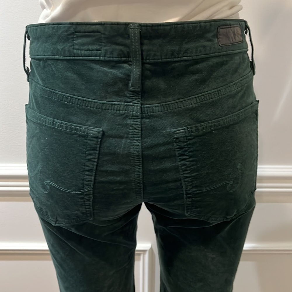 AG Green Velvet Farrah Skinny pants - Picture 4 of 8